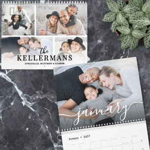 Elegant Script 2027 Photo Calendar