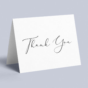 Elegant Script Any Occasion Thank You Card