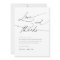 Elegant Script Black and White Classic Wedding