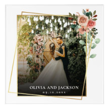 Elegant Script Black and White Wedding 