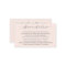 Elegant Script Blush Pink Lash Aftercare Lashes