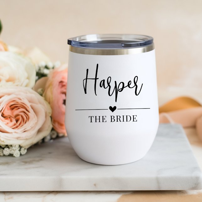 Elegant Script Bridal Shower Favour Personalized (the bride, bridesmaid gift, maid of honor, wedding party, bridal shower favor, bachelorette party)