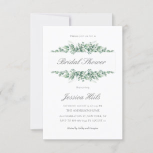 Elegant Script Bridal Shower Invitaton Invitation