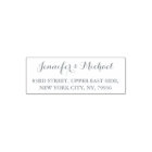 Elegant Script Bride Groom Weddings Return Address