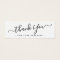 Elegant script business logo thank you insert card