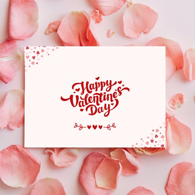 Élégant Script Carte postale Saint-Valentin (Créateur téléchargé)