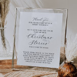Elegant Script Christmas Stories Poster<br><div class="desc">This elegant script Christmas stores poster is perfect for a simple wedding. The minimalist black and white design features fancy romantic typography with modern glam style. Customizable in any colour. Keep the design minimal and classy,  as is,  or personalize it by adding your own graphics and artwork.</div>