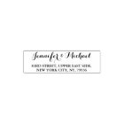Elegant Script Couple Name Weddings Return Address