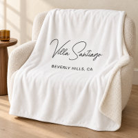 Elegant Script Custom Home Name Location