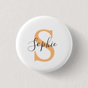 Elegant Script Custom Name Personalized Gift 1 Inch Round Button
