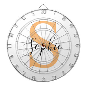Elegant Script Custom Name Personalized Gift Dartboard