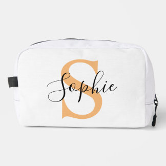 Elegant Script Custom Name Personalized Gift Dopp Kit