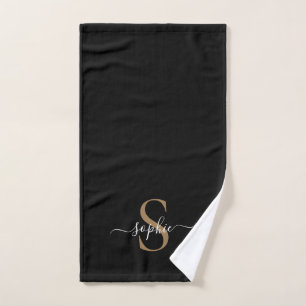 Elegant Script Custom Name Personalized Gift Hand Towel