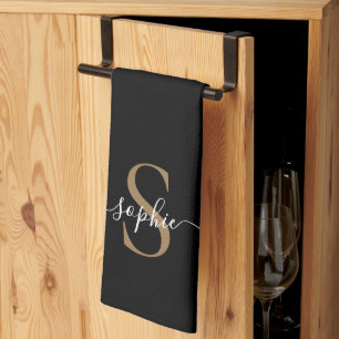 Elegant Script Custom Name Personalized Gift Kitchen Towel