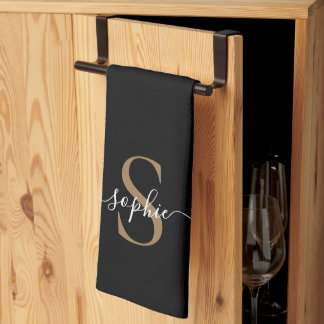 Elegant Script Custom Name Personalized Gift Kitchen Towel