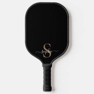 Elegant Script Custom Name Personalized Gift Pickleball Paddle
