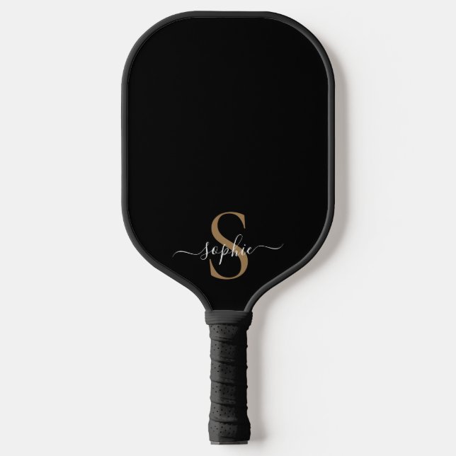 Elegant Script Custom Name Personalized Gift Pickleball Paddle (Front)