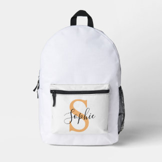 Elegant Script Custom Name Personalized Gift Printed Backpack