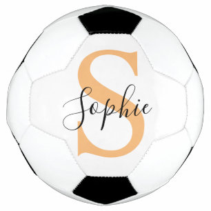 Elegant Script Custom Name Personalized Gift Soccer Ball