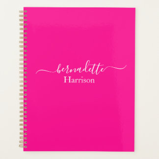 Elegant Script | Custom Name | Pink Planner