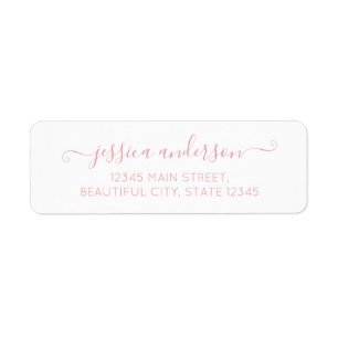 Élégant script de calligraphie moderne Blush Dusty