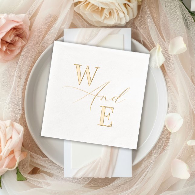 Élégant script de calligraphie Monogramme Mariage (Créateur téléchargé)