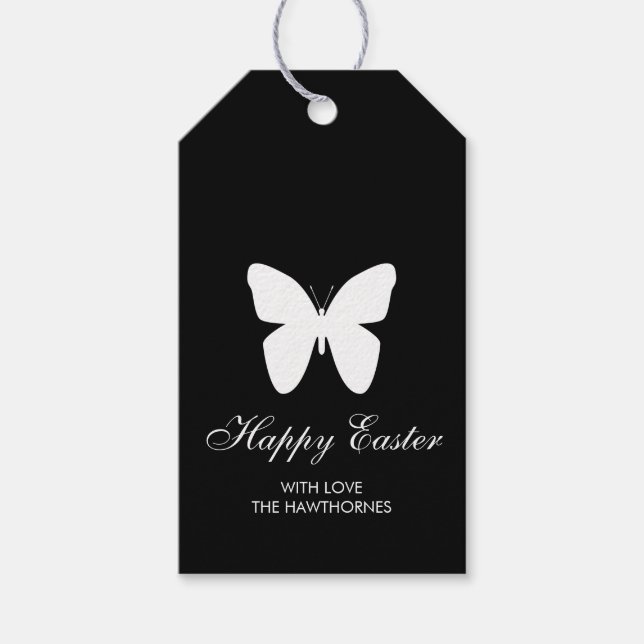 Elegant Script Easter Gift Tags (Front)