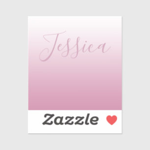 Elegant Script & Editable Pink (any colour) Ombre