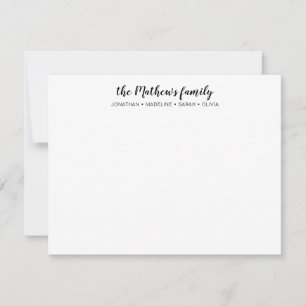 Elegant Script Family Last Name  Card