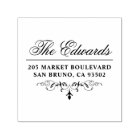 Elegant Script Family Name Vintage Return Address