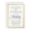 Elegant Script Flourishes Wedding Invitation