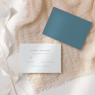 Elegant Script Formal Wedding RSVP Card
