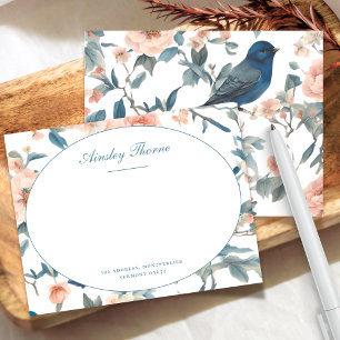 Elegant Script French Personalized Stationery Name Card