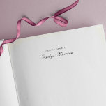 Elegant Script From The Library Of Self-inking Stamp<br><div class="desc">Elegant Script From The Library Of Self Inking Rubber Stamp that is easy to personalize. Great stamp for your books. Personalize it by replacing the placeholder text with your name. For more options such as to change the font and it's size click the "Customize it" button. *Please note that the...</div>
