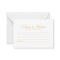 Elegant Script Gold Wedding Advice and Wishes Card