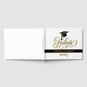 Elegant Script Graduate Guest Book