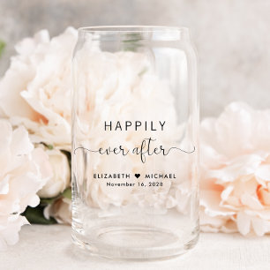 Élégant Script Heureusement Jamais Après Mariage