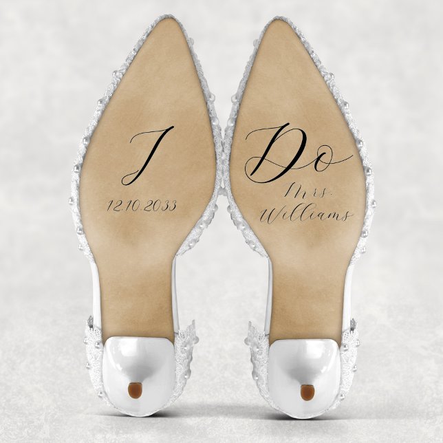 Elegant Script I Do Bride Wedding Shoe Vinyl Decal (Elegant Script I Do Bride Wedding Shoe Vinyl Decal
)