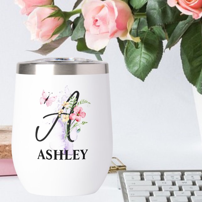 Elegant Script Letter A Monogram Personalized Name (Creator Uploaded)