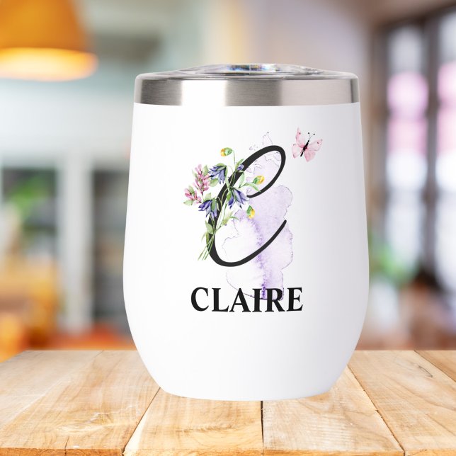 Elegant Script Letter C Monogram Personalized Name (Creator Uploaded)