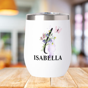 Elegant Script Letter I Monogram Personalized Name