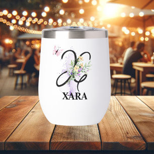 Elegant Script Letter X Monogram Personalized Name