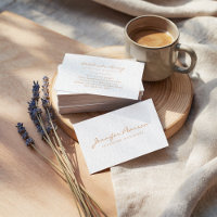 Elegant script logo simple chic modern grey linen