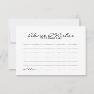 Elégant Script Mariage de conseil et de la carte d