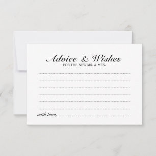 Elégant Script Mariage de conseil et de la carte d