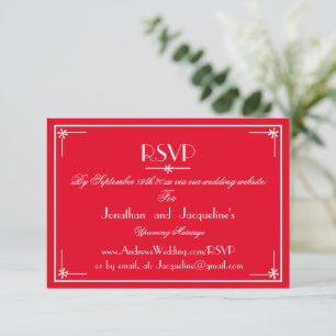 Élégant Script Mariage Site Web E-mail carte RSVP