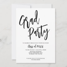 Elegant Script Minimalist Luxury Graduation Party