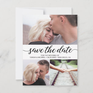Elegant Script Minimalist Photos Wedding website Invitation