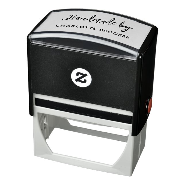 Elegant Script Modern Business Handmade by Self-inking Stamp (Product)
