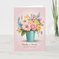 Elegant Script Modern Floral Vase Business Display